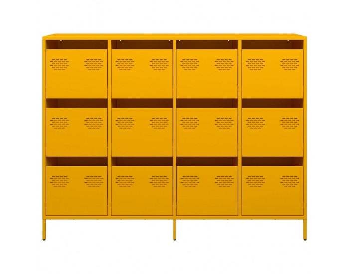 Sonata H Бюфет, горчица жълто, 135x39x103,5см, студеновалцувана стомана