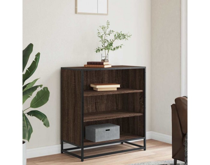 Sonata H Бюфет Кафяв дъб 68x35x76 cm Изработена дървесина и метал