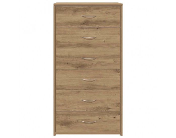 Sonata H Шкаф с 6 чекмеджета Artisan Oak 50x34x96 cm Инженерна дървесина Sonata H Шкаф с 6 чекмеджета Artisan Oak 50x34x96 cm Инженерна дървесина