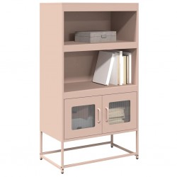 Sonata H Висока дъска Pink 68x39x123 cm Стомана - Шкафове, Витрини, Модулни секции