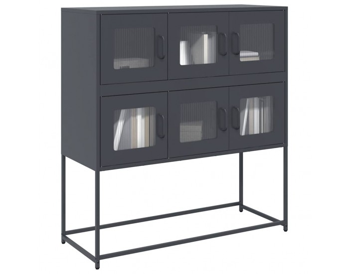 Sonata H Бюфет, антрацит, 100,5x39x107 см, студеновалцувана стомана Sonata H Бюфет, антрацит, 100,5x39x107 см, студеновалцувана стомана