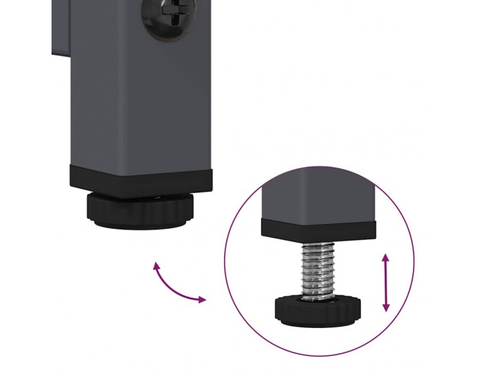 Sonata H Бюфет, антрацит, 100,5x39x107 см, студеновалцувана стомана Sonata H Бюфет, антрацит, 100,5x39x107 см, студеновалцувана стомана