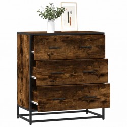 Sonata H Шкаф опушен дъб 68x35x76 cm Изработена дървесина и метал - Шкафове, Витрини, Модулни секции