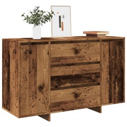 Sonata H Шкаф за хранене Old Wood 120x41x75 cm Инженерна дървесина - Шкафове, Витрини, Модулни секции
