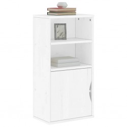 Sonata H Страничен шкаф ODDA White 40x24x79 cm Масивна дървесина Бор - Шкафове, Витрини, Модулни секции