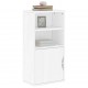 Sonata H Страничен шкаф ODDA White 40x24x79 cm Масивна дървесина Бор Sonata H Страничен шкаф ODDA White 40x24x79 cm Масивна дървесина Бор