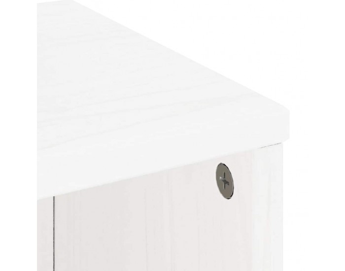 Sonata H Страничен шкаф ODDA White 40x24x79 cm Масивна дървесина Бор Sonata H Страничен шкаф ODDA White 40x24x79 cm Масивна дървесина Бор