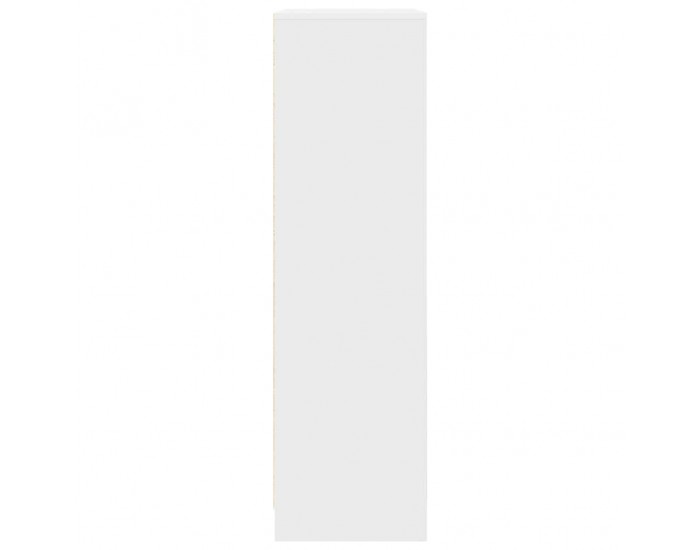 Sonata H Шкаф с чекмедже, бели, 55,5x34x119,5 см, инженерно дърво