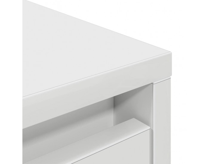 Sonata H Шкаф с чекмедже, бели, 55,5x34x119,5 см, инженерно дърво