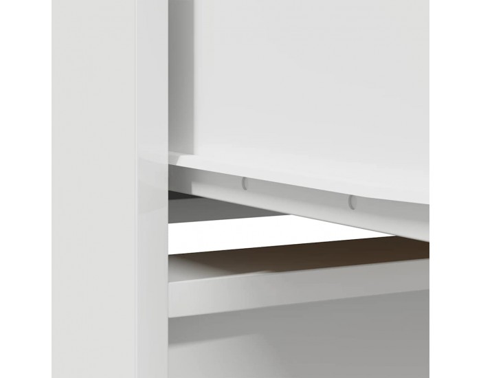 Sonata H Шкаф с чекмедже, бели, 55,5x34x119,5 см, инженерно дърво