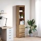 Sonata H Highboard Artisan Дъб 37,5x35x180 cm Инженерна дървесина