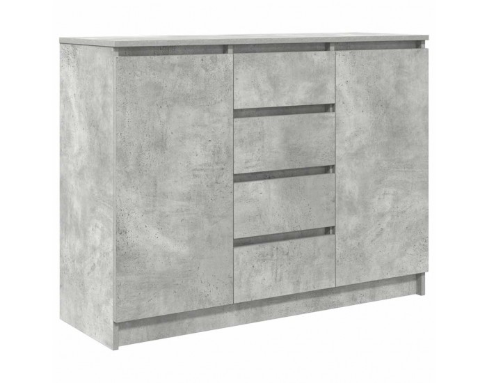 Sonata H Бюфет с чекмеджета, бетонно сив, 100,5x35x76см, инженерно дърво Sonata H Бюфет с чекмеджета, бетонно сив, 100,5x35x76см, инженерно дърво