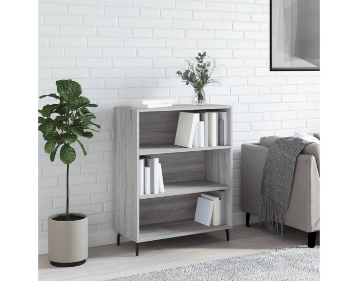 Sonata H Шкаф с рафтове, сив сонома, 69,5x32,5x90 см, инженерно дърво