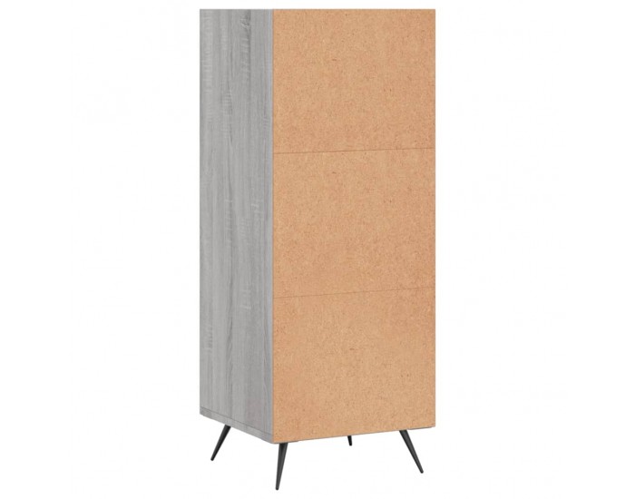 Sonata H Шкаф с рафтове, сив сонома, 34,5x32,5x90 см, инженерно дърво