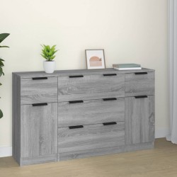 Sonata H Бюфет от 3 части, сив сонома, инженерно дърво - Дневна