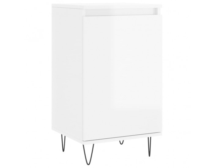 Sonata H Бюфети 2 бр бял гланц 40x35x70 см инженерно дърво