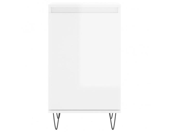 Sonata H Бюфети 2 бр бял гланц 40x35x70 см инженерно дърво