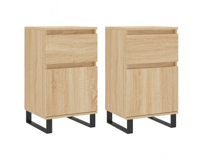 Sonata H Бюфети 2 бр дъб сонома 40x35x70 см инженерно дърво