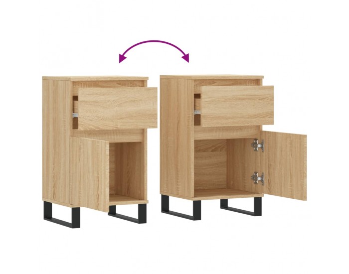 Sonata H Бюфети 2 бр дъб сонома 40x35x70 см инженерно дърво