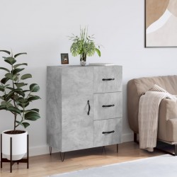 Sonata H Сайдборд, бетонно сив, 69,5x34x90 см, инженерно дърво - Шкафове, Витрини, Модулни секции