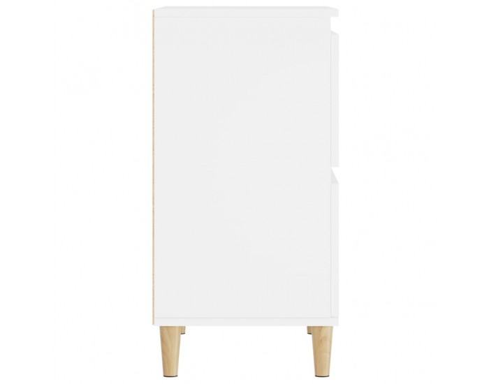 Sonata H Сайдборди, 2 бр, бели, 60x35x70 см, инженерно дърво