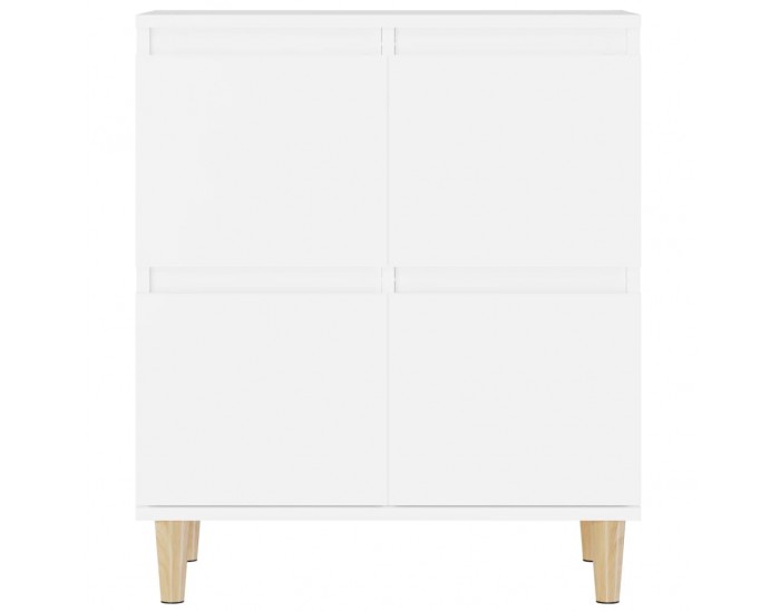 Sonata H Сайдборди, 2 бр, бели, 60x35x70 см, инженерно дърво