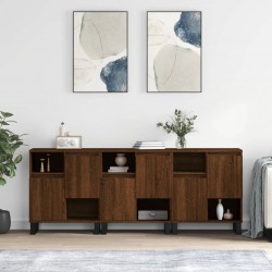 Sonata H Сайдборди, 3бр, Кафяв дъб, инженерно дърво - Шкафове, Витрини, Модулни секции