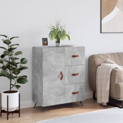 Sonata H Сайдборд, бетонно сив, 69,5x34x90 см, инженерно дърво - Шкафове, Витрини, Модулни секции