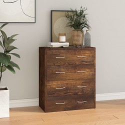 Sonata H Сайдборд с 4 чекмеджета, 60x30,5x71 см, опушен дъб - Шкафове, Витрини, Модулни секции