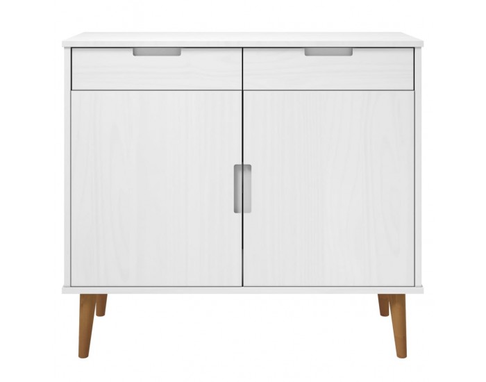 Sonata H Сайдборд MOLDE бял 90x40x80 см бор масив Sonata H Сайдборд MOLDE бял 90x40x80 см бор масив