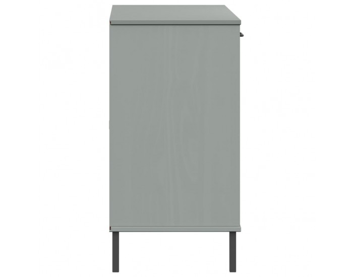 Sonata H Бюфет с метални крака сива 113x40x77 см масивно дърво OSLO Sonata H Бюфет с метални крака сива 113x40x77 см масивно дърво OSLO