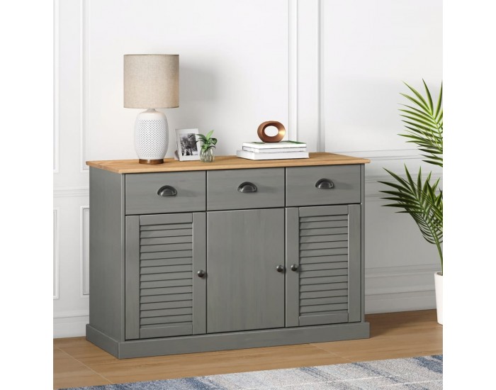 Sonata H Бюфет с чекмеджета VIGO, 113x40x75 см, сив, бор масив Sonata H Бюфет с чекмеджета VIGO, 113x40x75 см, сив, бор масив