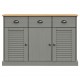 Sonata H Бюфет с чекмеджета VIGO, 113x40x75 см, сив, бор масив Sonata H Бюфет с чекмеджета VIGO, 113x40x75 см, сив, бор масив
