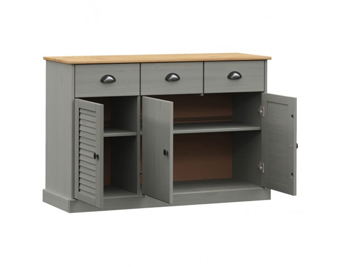 Sonata H Бюфет с чекмеджета VIGO, 113x40x75 см, сив, бор масив Sonata H Бюфет с чекмеджета VIGO, 113x40x75 см, сив, бор масив