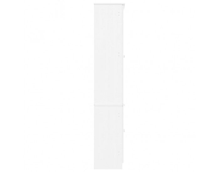 Sonata H Шкаф витрина ALTA, бял, 77x35x186,5 см, бор масив