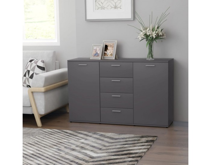 Sonata H Бюфет, сив, 120x35,5x75 см, инженерно дърво Sonata H Бюфет, сив, 120x35,5x75 см, инженерно дърво