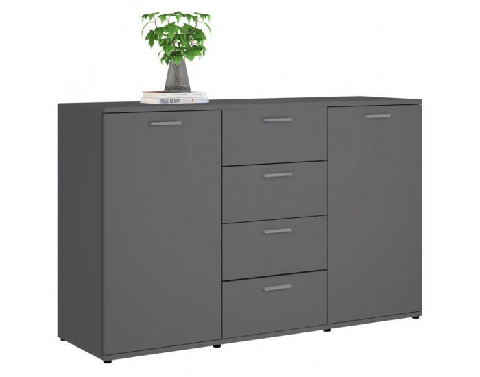Sonata H Бюфет, сив, 120x35,5x75 см, инженерно дърво Sonata H Бюфет, сив, 120x35,5x75 см, инженерно дърво