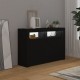Sonata H Сайдборд с LED светлини, черен, 115,5x30x75 см Sonata H Сайдборд с LED светлини, черен, 115,5x30x75 см