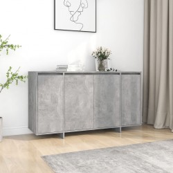 Sonata H Бюфет бетонно сив 135x41x75 см инженерно дърво - Дневна