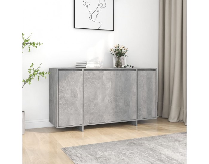Sonata H Бюфет бетонно сив 135x41x75 см инженерно дърво Sonata H Бюфет бетонно сив 135x41x75 см инженерно дърво