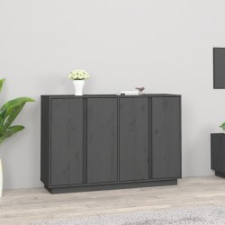 Sonata H Сайдборд, сив, 120x35x80 см, бор масив - Шкафове, Витрини, Модулни секции