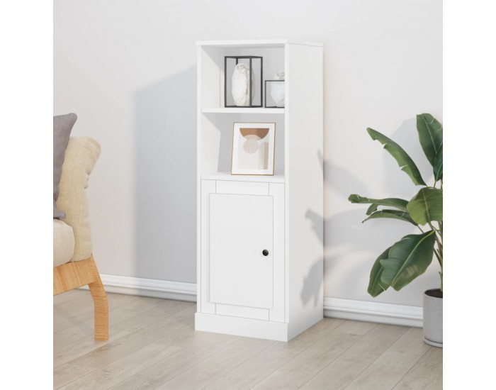 Sonata H Висок шкаф, бял, 36x35,5x103,5 см, инженерно дърво