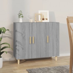 Sonata H Сайдборд, Сив сонома, 90x34x80 см, инженерно дърво - Шкафове, Витрини, Модулни секции