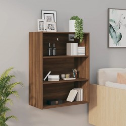 Sonata H Окачен стенен шкаф, кафяв дъб, 69,5x32,5x90 см - Шкафове, Витрини, Модулни секции