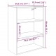Sonata H Окачен стенен шкаф, кафяв дъб, 69,5x32,5x90 см