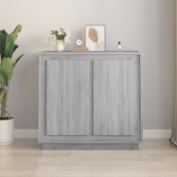Sonata H Сайдборд, сив сонома, 80x34x75 см, инженерно дърво - Шкафове, Витрини, Модулни секции