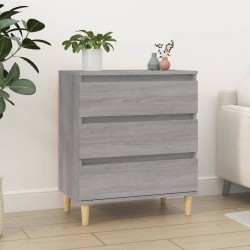 Sonata H Сайдборд, сив сонома, 60x35x70 см, инженерно дърво - Шкафове, Витрини, Модулни секции