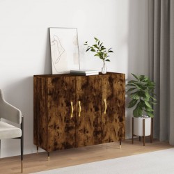 Sonata H Сайдборд, опушен дъб, 90x34x80 см, инженерно дърво - Шкафове, Витрини, Модулни секции