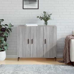 Sonata H Сайдборд, Сив сонома, 90x34x80 см, инженерно дърво - Шкафове, Витрини, Модулни секции