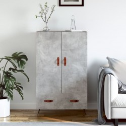 Sonata H Висок шкаф, бетонно сиво, 69,5x31x115 см, инженерно дърво - Шкафове, Витрини, Модулни секции